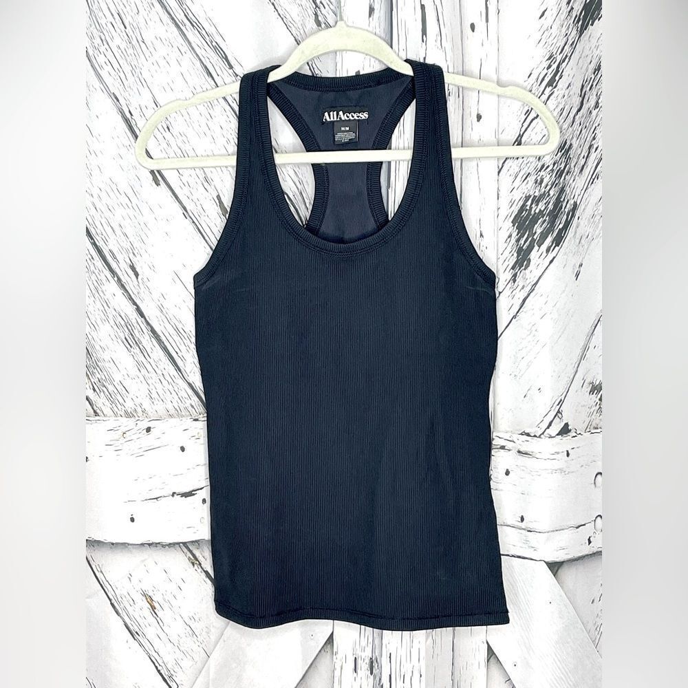 All Access T-Back Tank Top w/Shelf Bra M